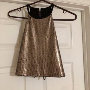 sequin crop top